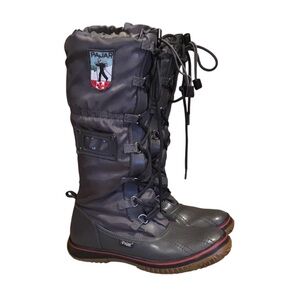 Pajar Grip Lace Up Leather Sherpa Lined Winter Boots